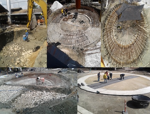 Cimentación de tanque de almacenamiento de 1.200 TON